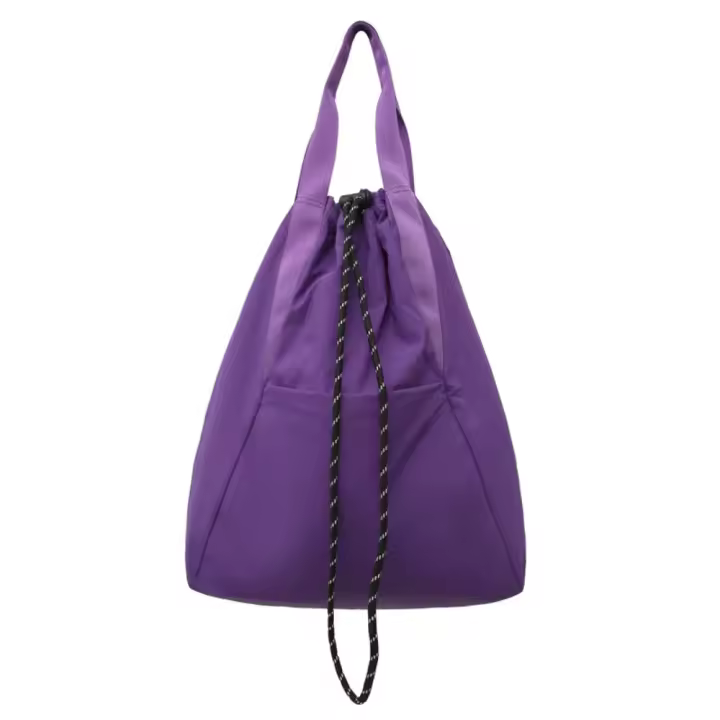 Mochila de nailon de gran capacidad, multifuncional, con asa, bolso de hombro con cordón, mochila deportiva impermeable de doble hombro - 1
