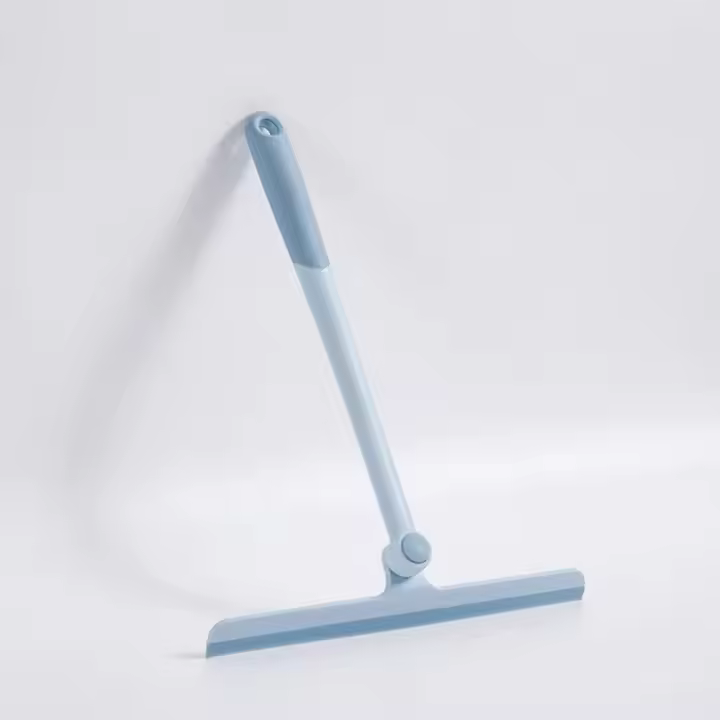 Escobilla de ducha giratoria de 360 ​​grados, limpiaparabrisas de vidrio, limpiador de escurridor con soporte de silicona, raspador de espejo de baño, limpieza - 1