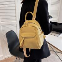 Bolso mujer 2025 nueva mochila de cuero suave para mujer, mochila pequeña de viaje literario de moda bolso de mujer - details 2