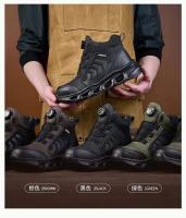 Zapatos Universales de Seguridad para Hombres Cabeza de Acero, A Prueba de Golpes, Antideslizantes, Hebilla Giratoria, Resistentes al Desgaste - details 6