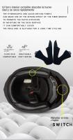 Casco Modular de seguridad para motocicleta, visera Interior de doble lente, aprobado por DOT - details 7