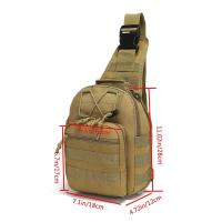 Mochila cruzada para hombre, bolso de hombro para el pecho, viaje, deportes al aire libre, escalada, táctico militar, nailon, bandolera lateral para hombre - details 0