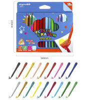 Lápices de colores triangulares seguros para niños, lápices de colores no tóxicos para estudiantes, juguetes de dibujo de papelería para niños, 12/18 colores - details 7