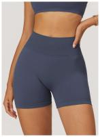 Pantalones cortos deportivos mejorados de cintura alta para yoga sin costuras para mujer, utilizados para gimnasios y ciclismo - details 0