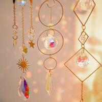 Colgante de Viento de Jardín al Aire Libre Luna de Cristal, Estrellas, Sol, Arco Iris, Ventana, Reloj, Atrapaparásidos - details 8