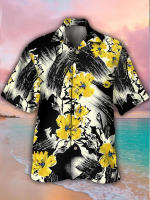 Camisa de manga corta hawaiana de tendencia de moda para hombre Camisa con estampado digital en 3D - details 3
