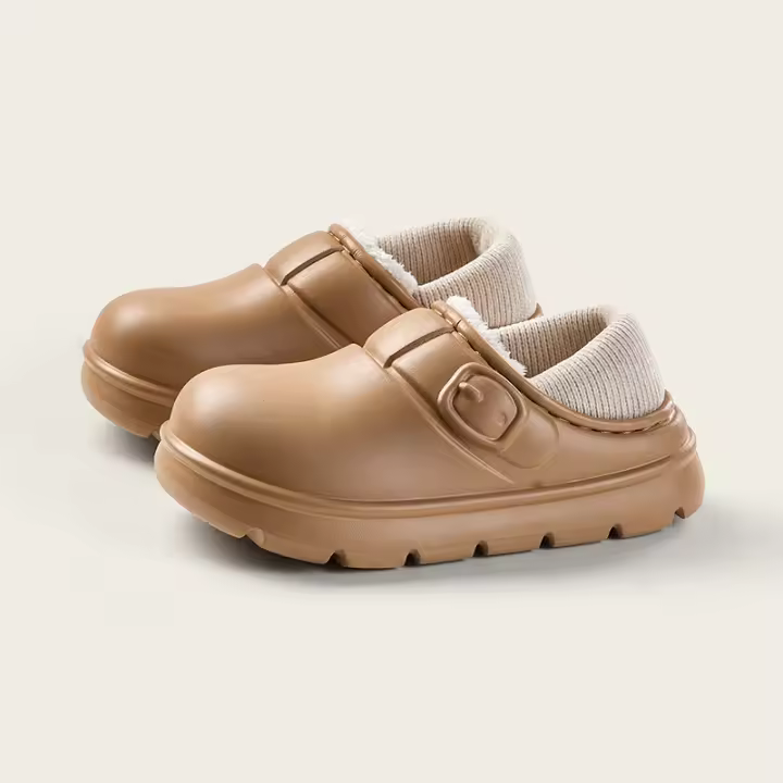 Invierno de mediana edad y niños mayores de interior hogar calefacción niña Mao zapatos - 1