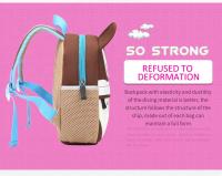 Mochilas escolares de animales para niños pequeños, morral Escolar de neopreno con dibujos de monos en 3D, para guardería - details 15