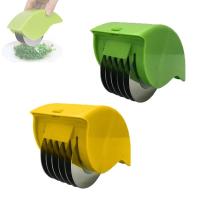 Rodillo para picar perejil de acero inoxidable, herramientas de cocina para el hogar, herramientas multifuncionales para cortar verduras, mango cómodo - details 0