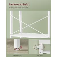 Estantería de 4 Niveles Estilo Morno Acero Blanco Arce Blanco Perla Blanca - details 6