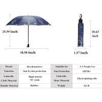 Paraguas plegable abierto manual, paraguas de mochila compacto impermeable y anti-UV, paraguas de viaje plegable portátil - details 15