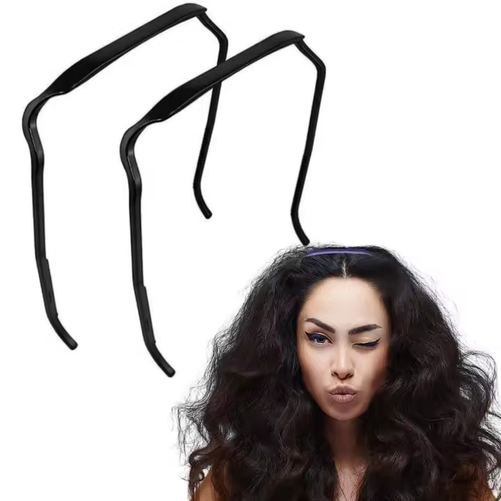 Diadema de mano para cabello rizado grueso, herramienta de fijación de peinado Invisible, 2 piezas - 1