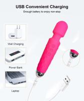 Vibrador potente de 20 modos, varita mágica, masajeador de punto G, recargable por USB, productos eróticos para adultos, juguete sexual para mujeres - details 3