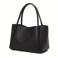 INS Bolso de mano suave retro elegante de inspiración coreana para mujer - Correa de hombro ajustable, cierre magnético, bolso espacioso para el trabajo, compras, regalo del día de la madre (marrón claro/rojo/negro), bolso vintage, accesorio sofisticado - details 5