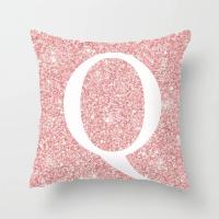 Cojín de sofá con letras brillantes de color rosa de 45x45 cm con almohada de respaldo central - details 14