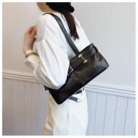 Bolso para axilas con textura premium, bolso de hombro portátil informal versátil de estilo simple para mujeres de moda - details 26