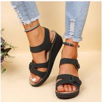 Nuevas sandalias de mujer a la moda con punta abierta, sandalias suaves y sexis para mujer, sandalias ortopédicas con hebilla de cuña para mujer, calzado para mujer - details 3