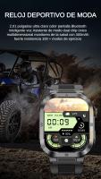 Reloj Inteligente Militar Hombres, SANLEPUS Smartwatch, Pantalla HD de 2.01