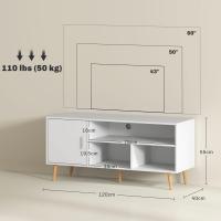 Mueble TV Moderno con Armario y 3 Compartimentos Para Televisiones de 60" - details 4