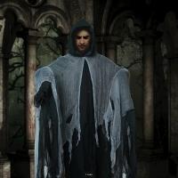 Capa de Halloween Ropa de Esqueleto, Máscara, Casa del Fantasma, Cámara de Secretos, Conjunto Casual de Moda para Hombres - details 1