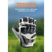 Guantes de motocicleta para exteriores, medio dedo, transpirables, resistentes al desgaste, antideslizantes, anticaída, para ciclismo de carreras, guantes para bicicleta eléctrica - details 5