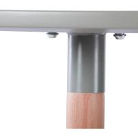 Mesa de Comedor, Estilo escandinavo Ronda Mesa y Patas de Madera de Haya, 80*72 cm, Color Blanco - details 41