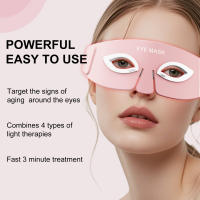 Máscara Facial de terapia de luz Led, equipo de belleza para uso doméstico, equipo de masaje ocular, máscara Ems con cable, máscara de ojos Ems para estiramiento Facial - details 5