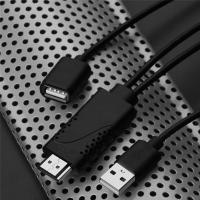 Cable adaptador USB hembra a macho Compatible con HDTV, convertidor de pantallas de proyector de TV Digital AV HD, 1080P, 2 en 1 - details 5