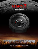 NORTH EDGE MARS3 reloj táctico  para hombre, pulsera deportiva resistente al agua hasta 50M, material de fibra de carbono - details 0