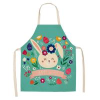 Delantal de lino con estampado Floral para adultos y niños, delantal de dibujos animados de plantas, accesorios de cocina para el hogar - details 19