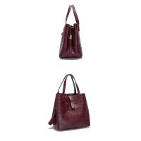 CHHC bolso de mano de las mujeres de la moda de lujo bolsa de cubo de gran capacidad elemento de la letra en relieve bolsa de la compra de las mujeres - details 14