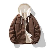 Chaqueta falsa de dos piezas para hombre, ropa de trabajo informal holgada que combina con todo, Tops de primavera y otoño, novedad de 2024 - details 2