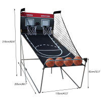 Máquina de baloncesto automática, juego de baloncesto portátil con 4 pelotas de baloncesto pequeñas y 8 ajustes de juego - details 2