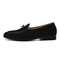 Zapatos casuales de hombre de cuero moca de moda plana patentada - details 10