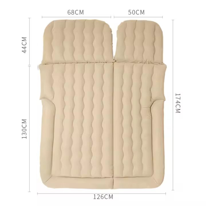 Colchón inflable extraíble con 2 cojines y bomba, colchón de aire para coche SUV, movible, para actividades al aire libre - 1