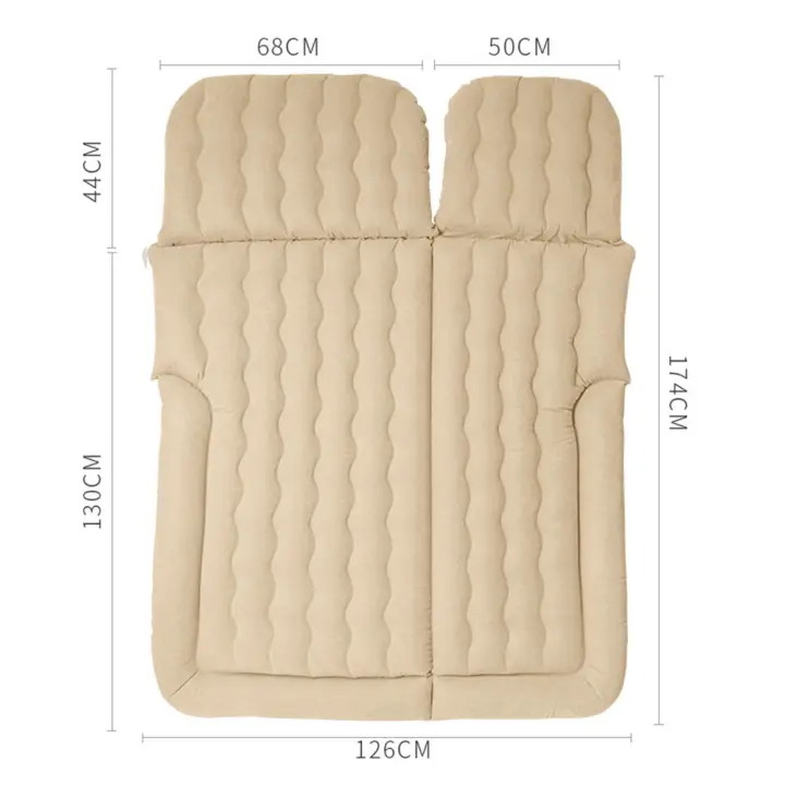 Colchón inflable extraíble con 2 cojines y bomba, colchón de aire para coche SUV, movible, para actividades al aire libre - 1