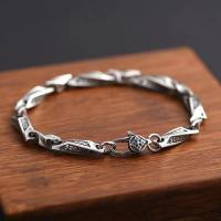 Pulsera pesada de plata, regalo del día del padre, cadena pesada de plata de ley para hombre, pulsera para hombre, cadena de plata para hombre, regalo de Navidad, regalos para él - details 2
