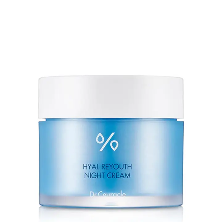 Crema de noche Dr.Ceuracle Hyal Reyouth caliente: crema hidratante facial nocturna coreana para el cuidado de la piel para hidratar e hidratar, formulada - 1