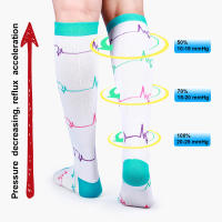 Calcetines de compresión para hombre y mujer, medias de presión para deportes al aire libre, venas varicosas, 6 pares por lote - details 8
