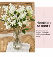 Nuevo paquete de flores de Lila artificiales decorativas DIY 39 Cm flor Artificial de seda flor falsa de plástico accesorios de fotografía - details 7