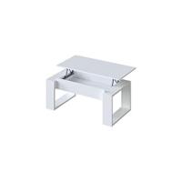 Mesa de Centro Elevable Modelo LC Acabado en Blanco Artik y Roble Canadiano - details 6