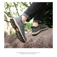 Zapatillas de deporte suaves para hombre, zapatos de senderismo transpirables para caminar al aire libre, calzado de senderismo negro ligero para hombre, zapatos de escalada - details 13