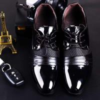 2023 Nuevo vestido de cuero genuino para hombre con borlas y zapatos de oficina con estampado formal - details 3