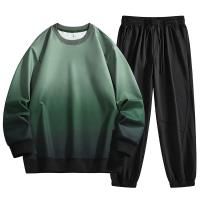 Conjuntos de dos piezas para hombre, Sudaderas con cuello redondo y pantalones, trajes deportivos informales, moda de otoño - details 3