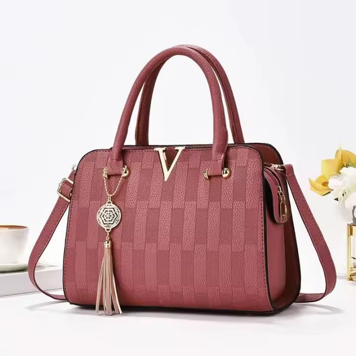 Bolso de mano sencillo y elegante para mujer de mediana edad, bandolera de hombro, regalo de cumpleaños para madre, mochila de lujo de alta gama - 1