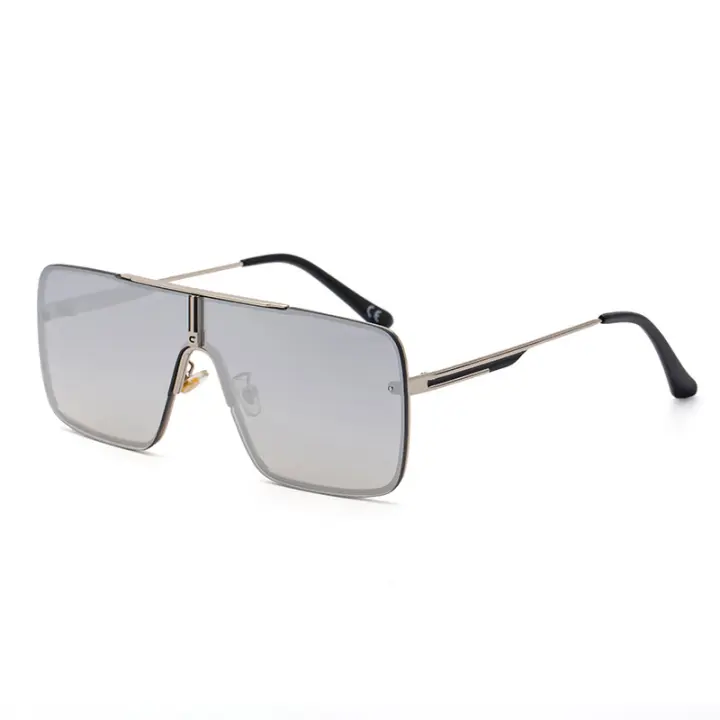 Gafas de Sol para Hombres de Moda Marco Cuadrado Grande Rojo de Red Estilo Callejero Tendiente - 1