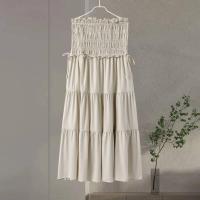 Conjunto de Moda de Verano para Mujer Top de Encaje con Cuello en V y Falda Larga de Cintura Alta - details 4