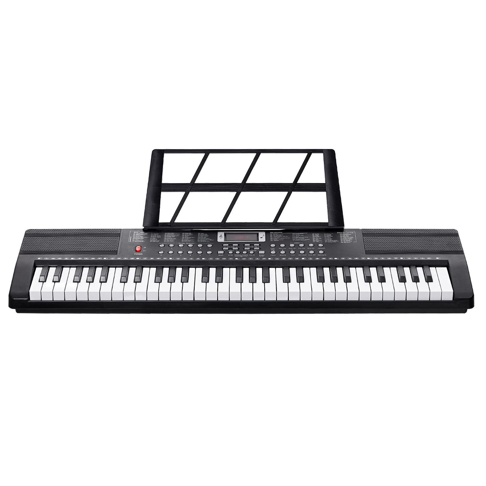 Teclado SucceBuy de 61 teclas: 200 tonos, 200 ritmos, 60 canciones de demostración, altavoces duales, para principiantes