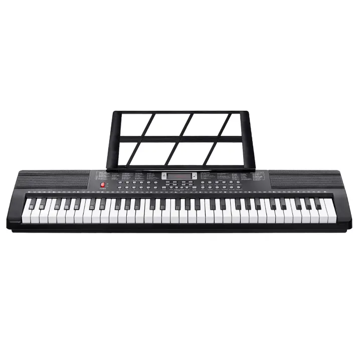 Teclado SucceBuy de 61 teclas: 200 tonos, 200 ritmos, 60 canciones de demostración, altavoces duales, para principiantes - 1