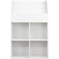 Estantería de Madera para Habitación de Niños Estante de Libros y Juguetes en Blanco - details 5